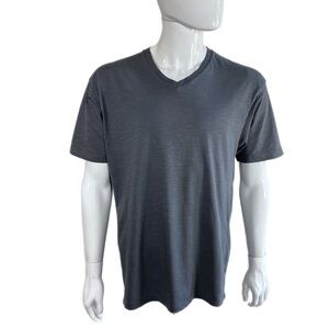 Rustic Blue Men’s Lightweight Gray V-Neck Tee